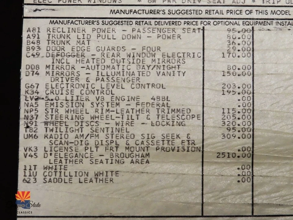 1987 Cadillac Brougham - Image 7 of 21