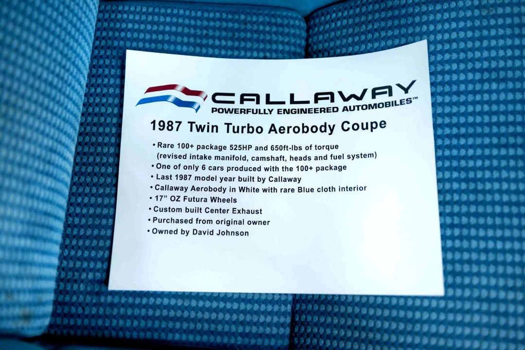1987 Chevrolet Corvette Callaway - Image 4 of 21