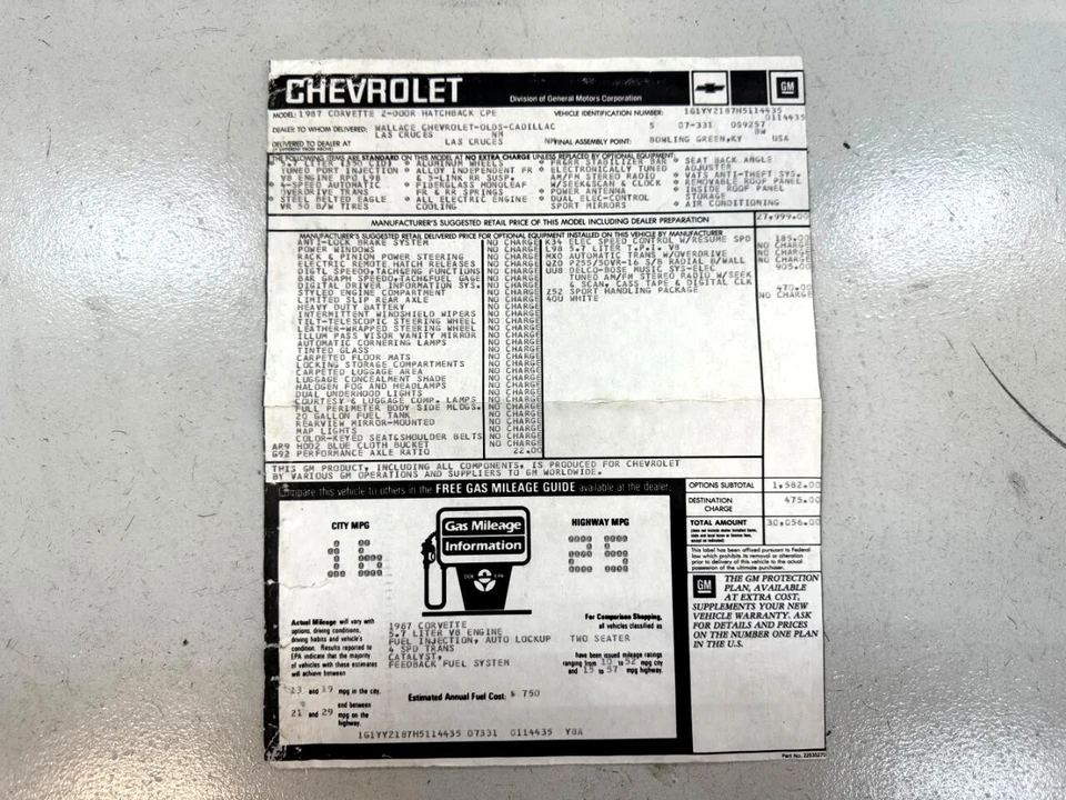 1987 Chevrolet Corvette Callaway - Image 3 of 12