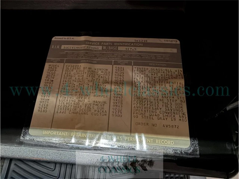 1987 Chevrolet C/K 3rd Gen - Image 16 of 31