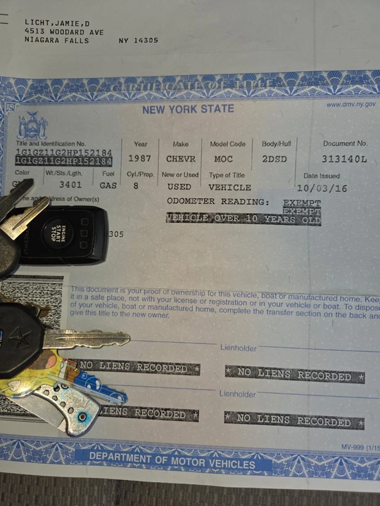 1987 Chevrolet Monte Carlo 4th Gen - Image 17 of 20