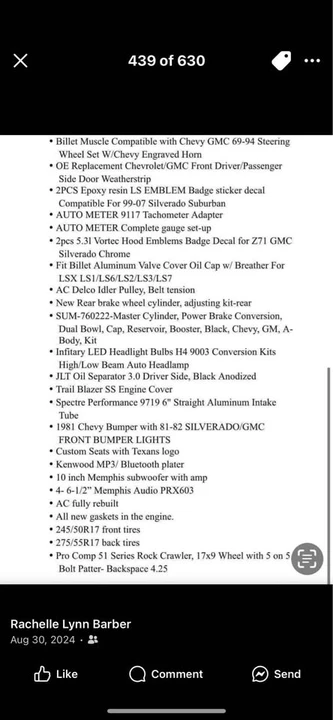 1987 Chevrolet C/K 3rd Gen - Image 7 of 10