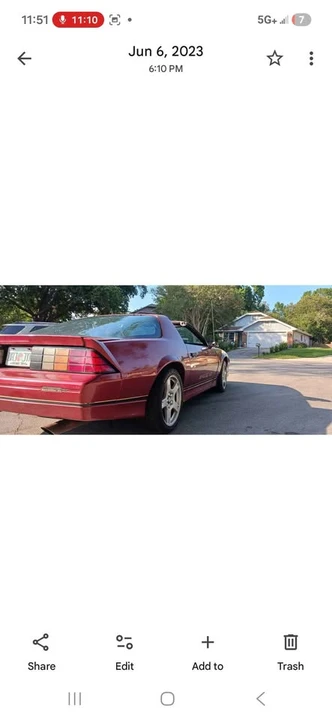 1987 Chevrolet Camaro 3rd Gen - Image 3 of 5