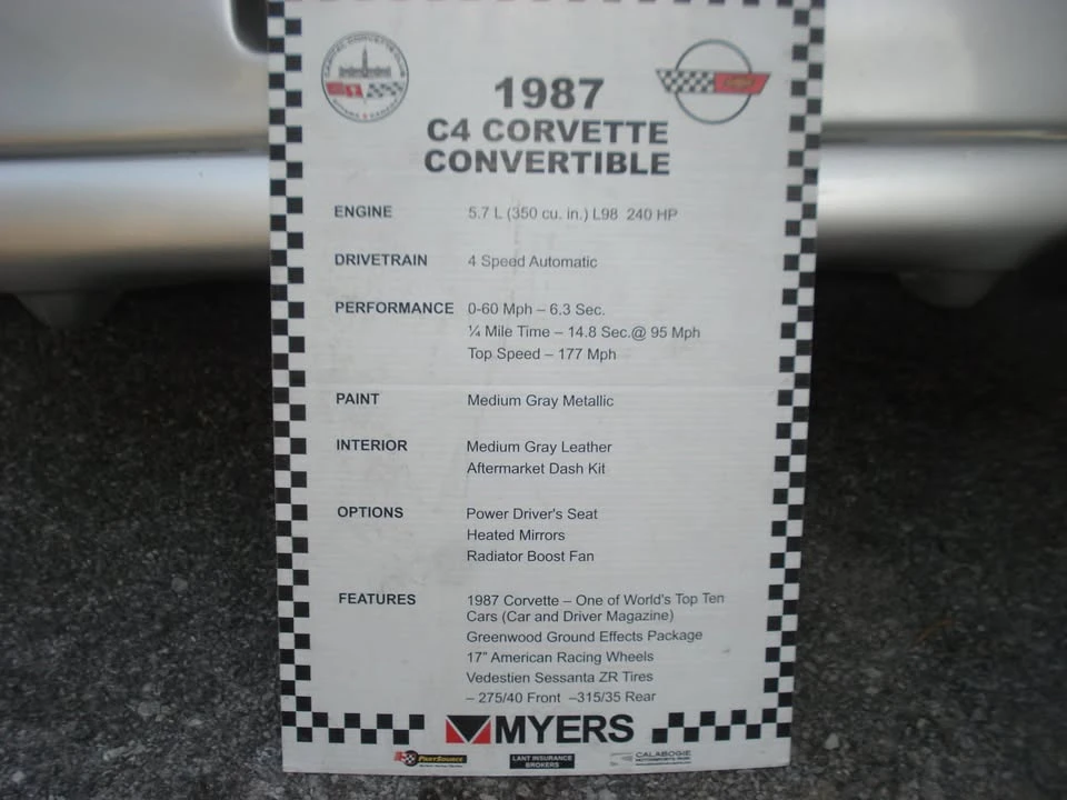 1987 Chevrolet Corvette C4 - Image 7 of 7