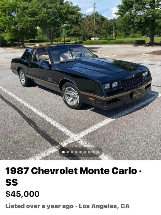 1987 Chevrolet Monte Carlo 4th Gen - Image 13 of 14
