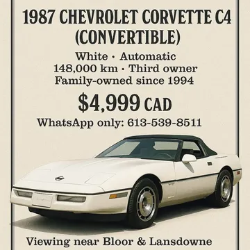 1987 Chevrolet Corvette C4 Convertible