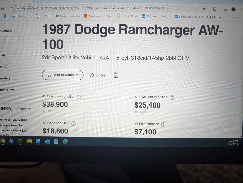 1987 Dodge Ramcharger - Image 4 of 4