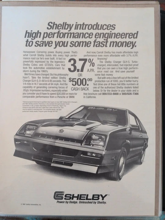 1987 Dodge Shelby Charger 5th Gen - Image 19 of 20