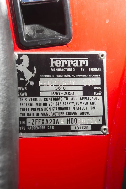 1987 Ferrari 328 GTS - Image 7 of 30