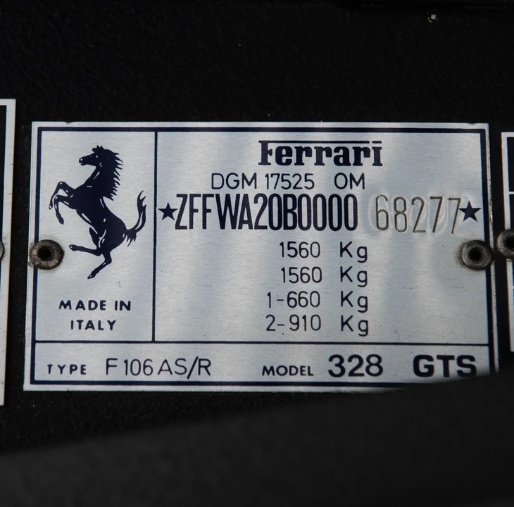 1987 Ferrari 328 GTS - Image 14 of 22