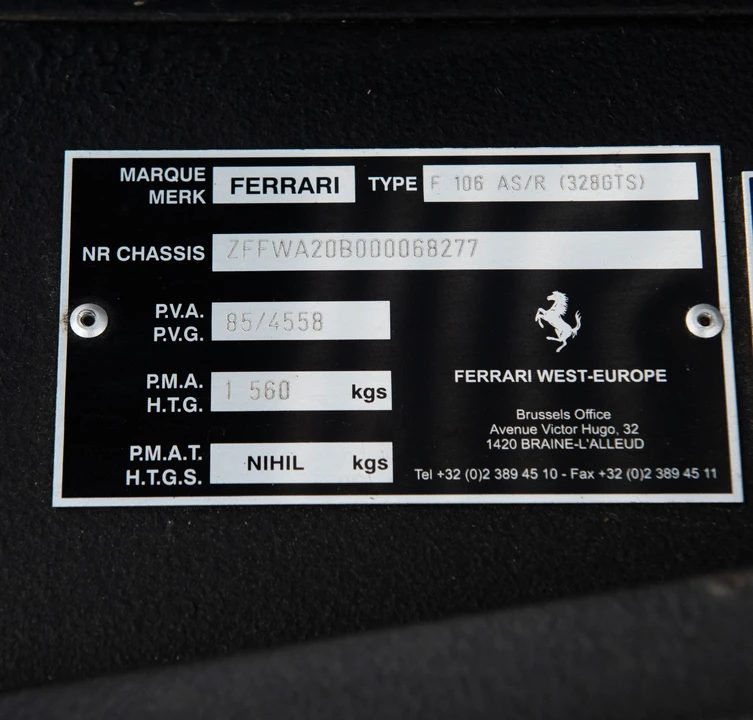 1987 Ferrari 328 GTS - Image 15 of 22