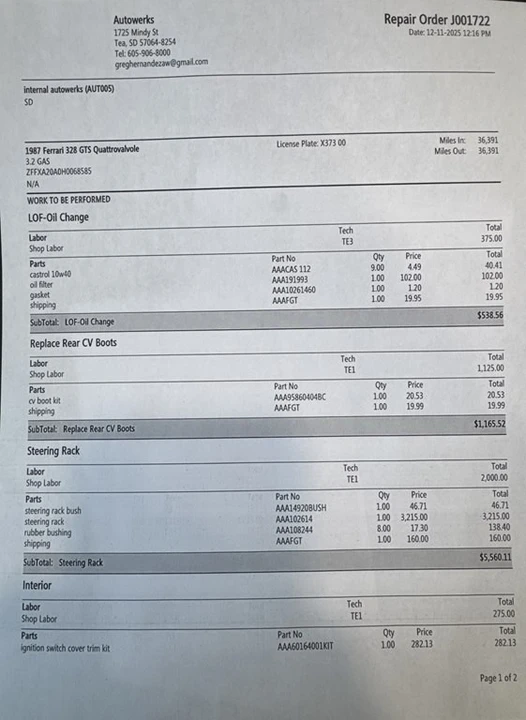 1987 Ferrari - Image 20 of 21