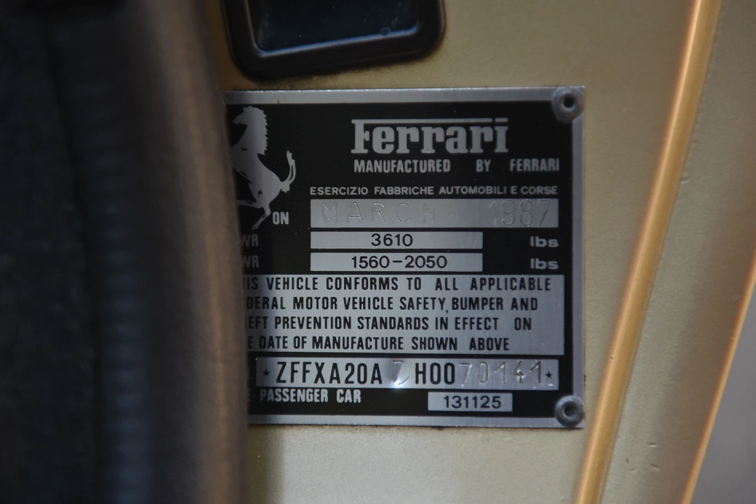 1987 Ferrari 328 GTS - Image 14 of 31
