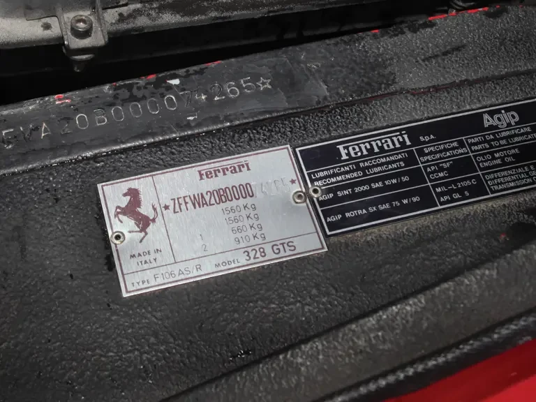 1987 Ferrari 328 GTS - Image 9 of 10