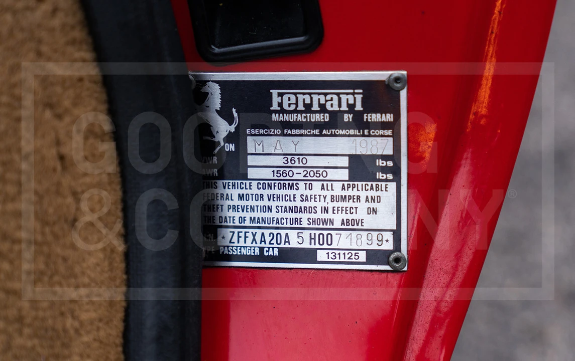 1987 Ferrari 328 GTS - Image 19 of 19