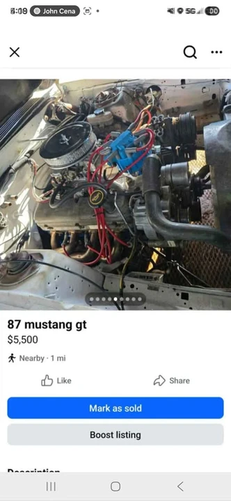1987 Ford Mustang 3rd Gen - Image 3 of 7