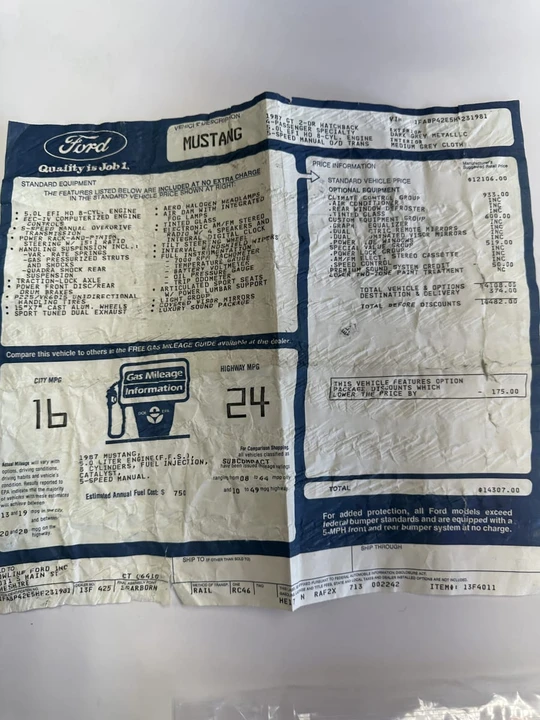 1987 Ford Mustang GT 3rd Gen - Image 29 of 29