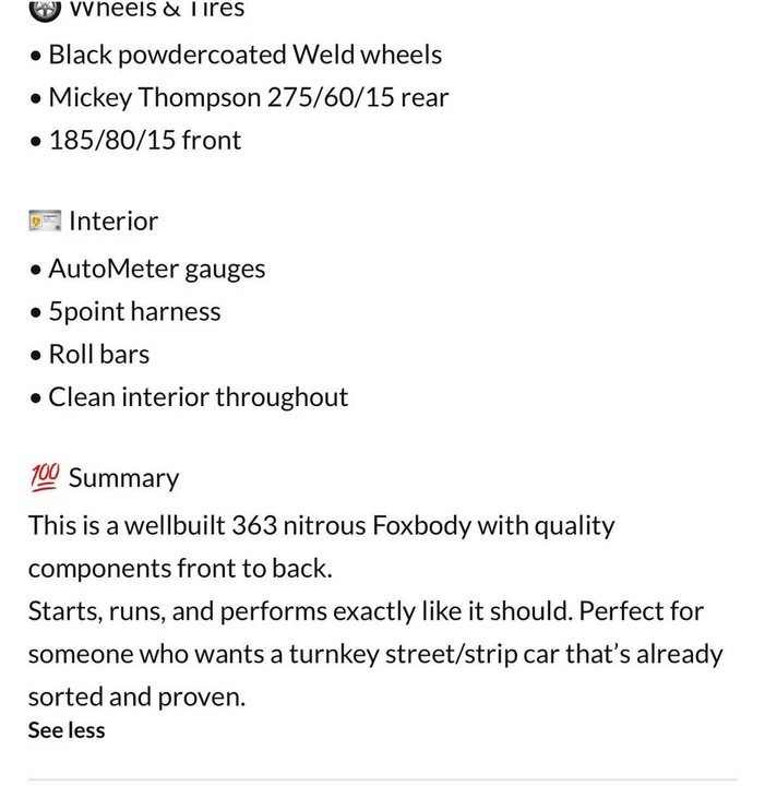 1987 Ford Mustang GT 3rd Gen - Image 11 of 11