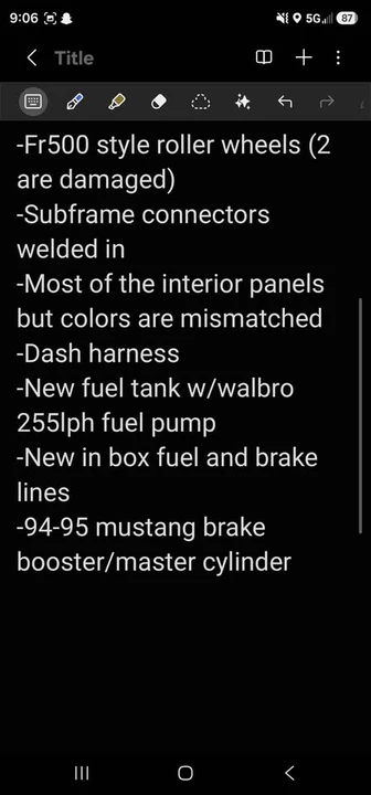 1987 Ford Mustang 3rd Gen - Image 7 of 7