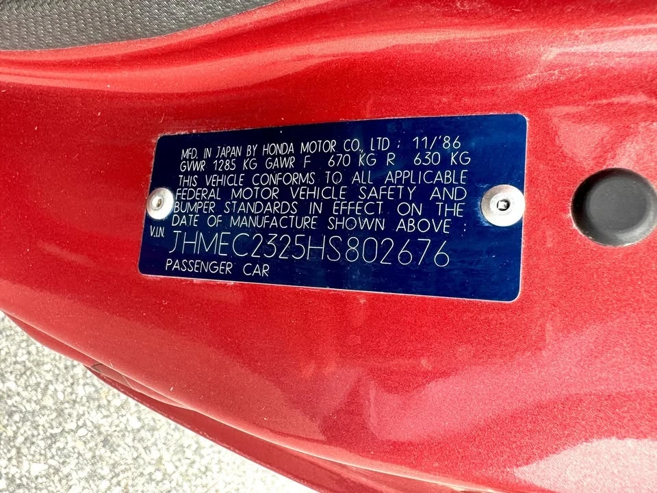 1987 Honda Civic 3rd Gen - Image 10 of 10