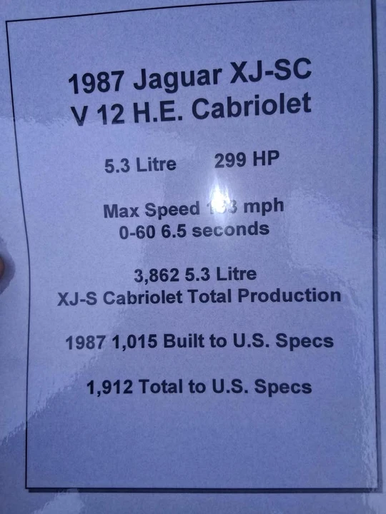 1987 Jaguar XJS Pre-Facelift V12 - Image 4 of 10