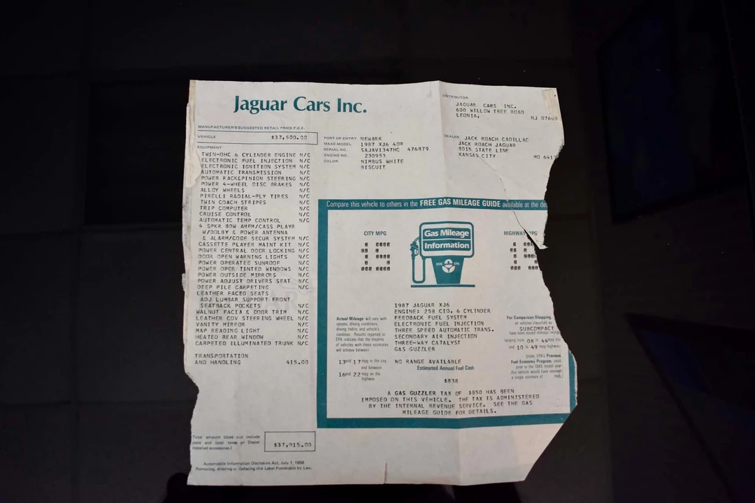 1987 Jaguar XJ Series 3 - Image 4 of 31