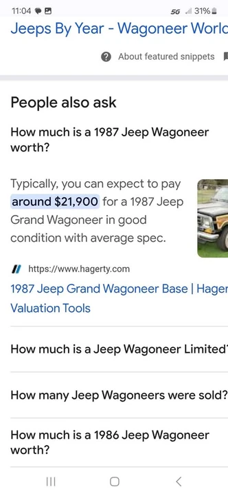 1987 Jeep SJ Wagoneer - Image 8 of 10