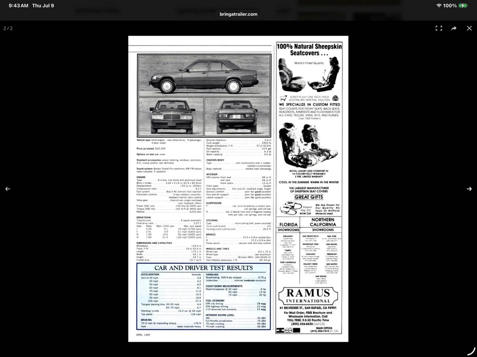 1987 Mercedes-Benz 190E - Image 13 of 24