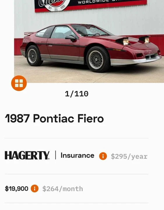 1987 Pontiac Fiero - Image 6 of 7