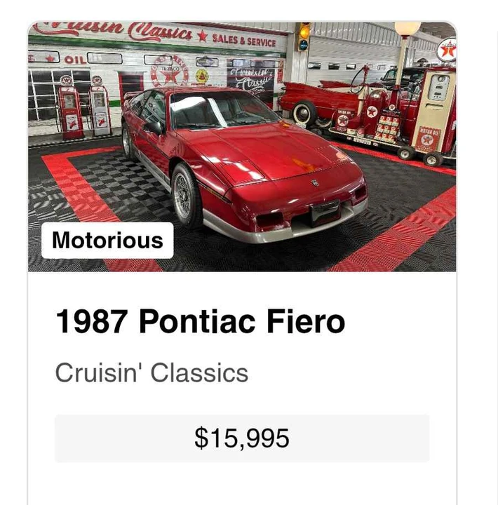 1987 Pontiac Fiero - Image 7 of 7