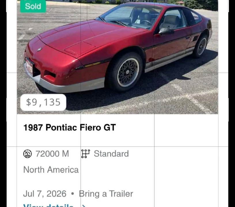 1987 Pontiac Fiero - Image 5 of 7