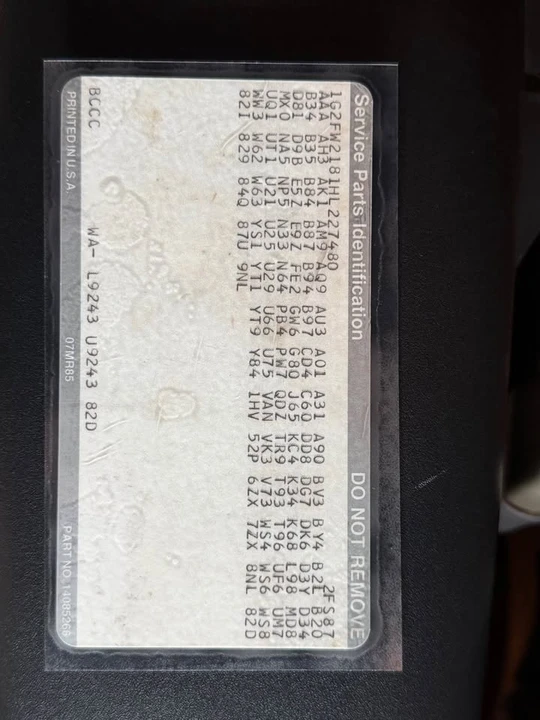 1987 Pontiac Firebird Trans Am 3rd Gen - Image 12 of 16
