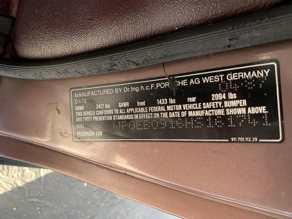 1987 Porsche 911 Carrera 3.2 - Image 16 of 16