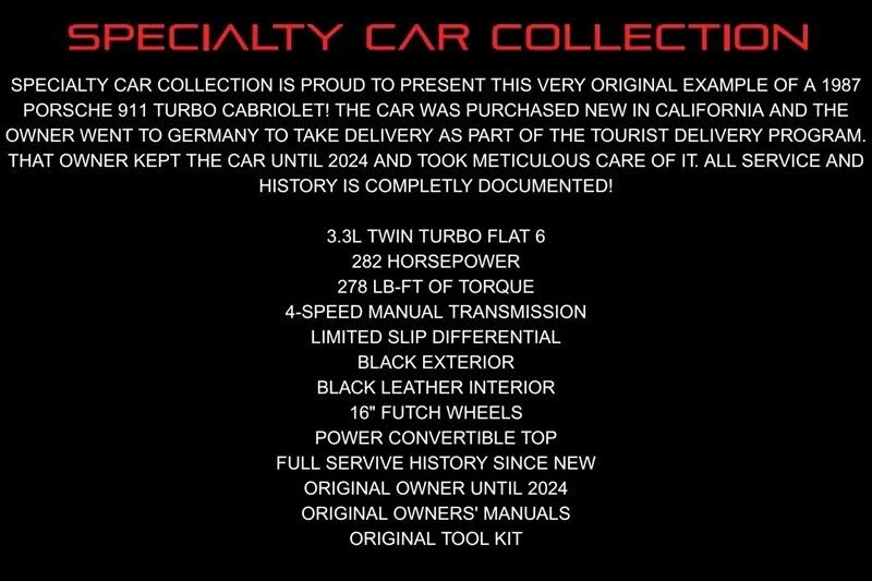 1987 Porsche 911 Carrera 3.2 - Image 5 of 31