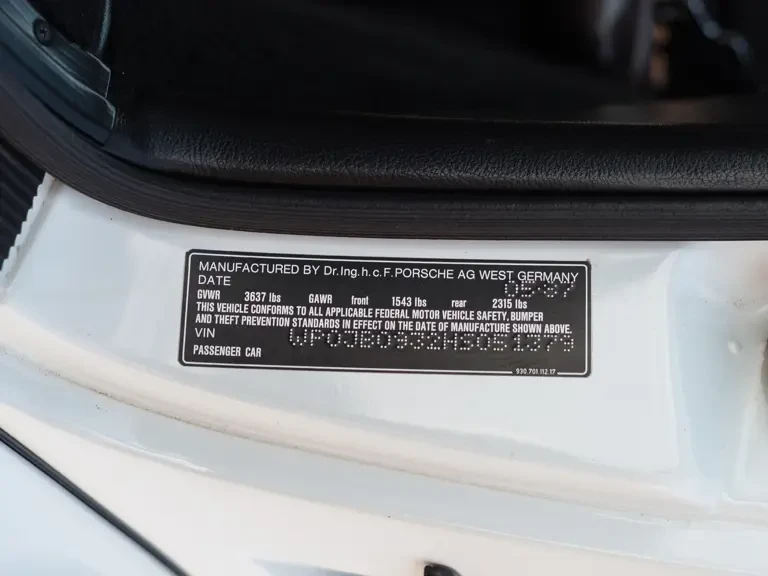 1987 Porsche 930 Turbo - Image 24 of 25