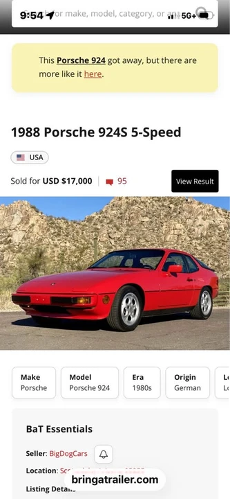 1987 Porsche 924 S - Image 14 of 14