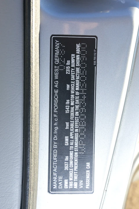 1987 Porsche 930 Turbo - Image 20 of 31