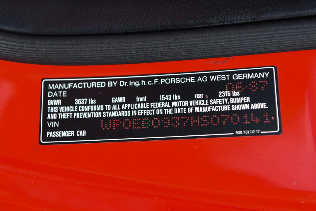 1987 Porsche 930 Turbo - Image 8 of 31