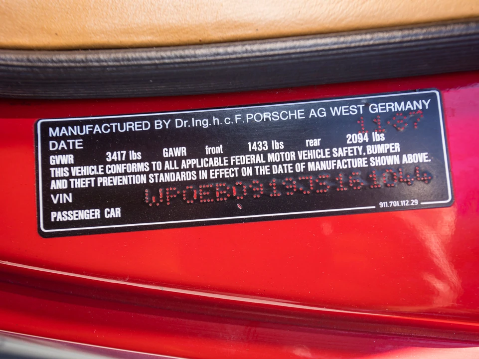1987 Porsche 911 Carrera 3.2 - Image 11 of 28