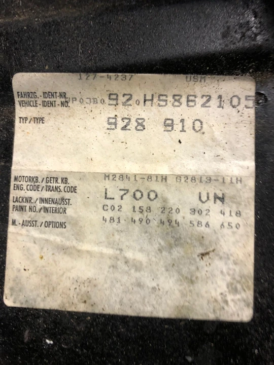 1987 Porsche 928 S4 - Image 18 of 31