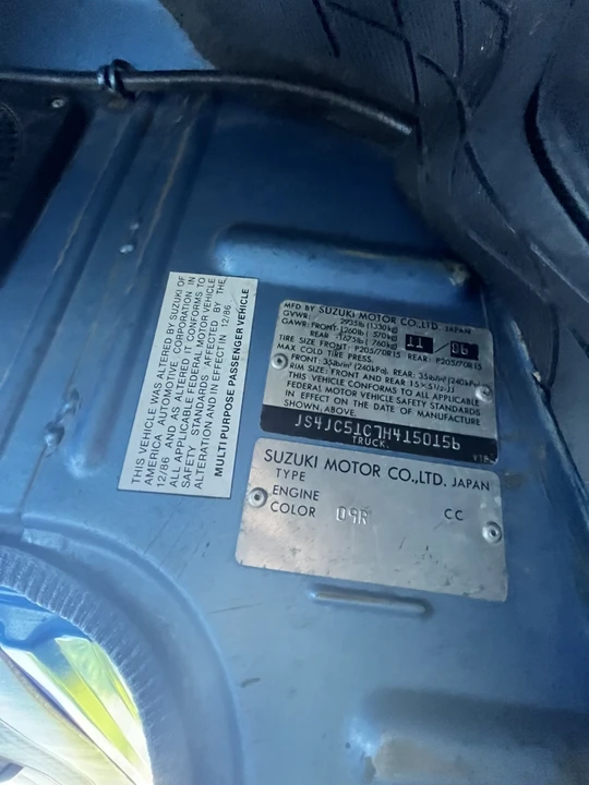1987 Suzuki Jimny 2nd Gen - Image 15 of 21