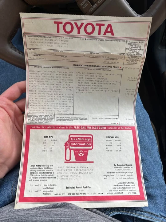 1987 Toyota Supra 3rd Gen - Image 6 of 11