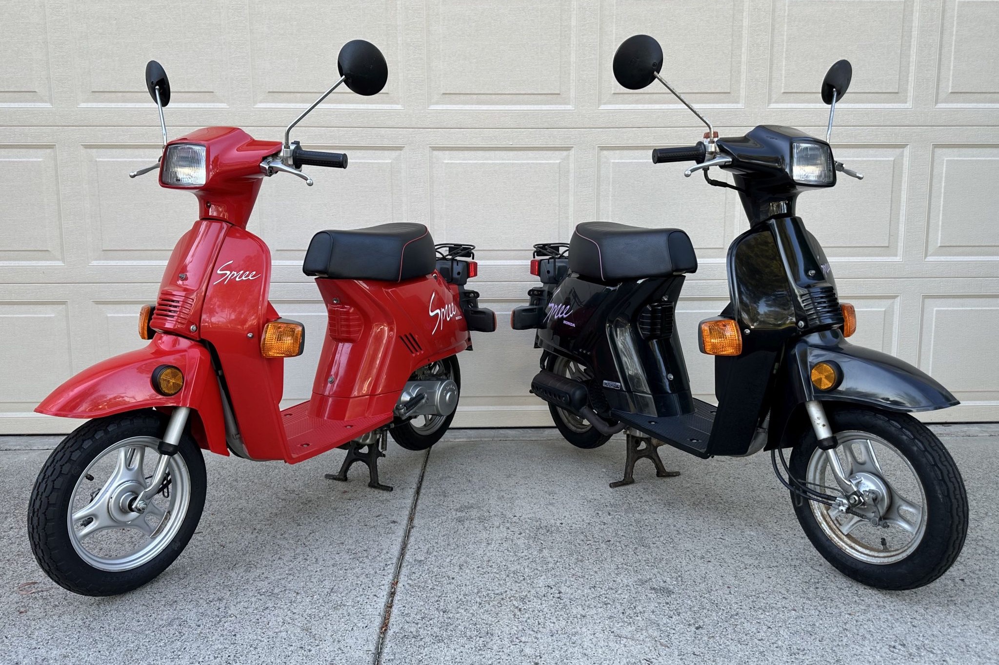 Original-Owner Pair of 1987 Honda Spree NQ50s