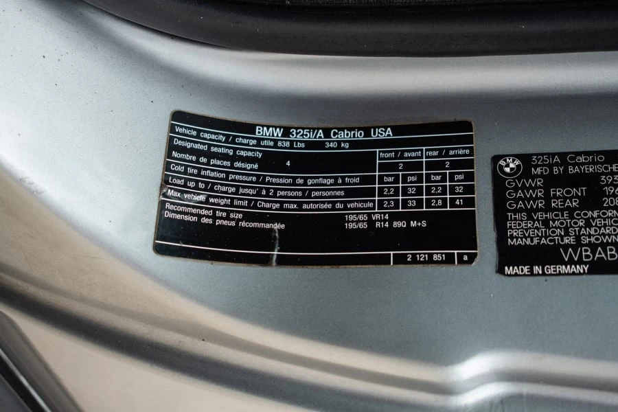 1988 BMW E30 3 Series - Image 16 of 27