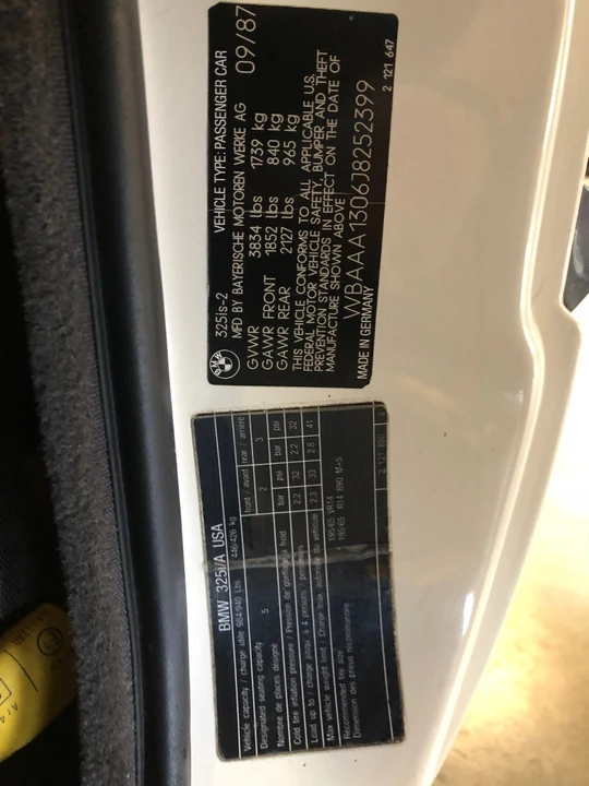 1988 BMW E30 3 Series - Image 31 of 31