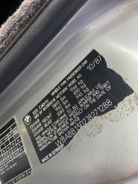 1988 BMW E30 3 Series - Image 13 of 14