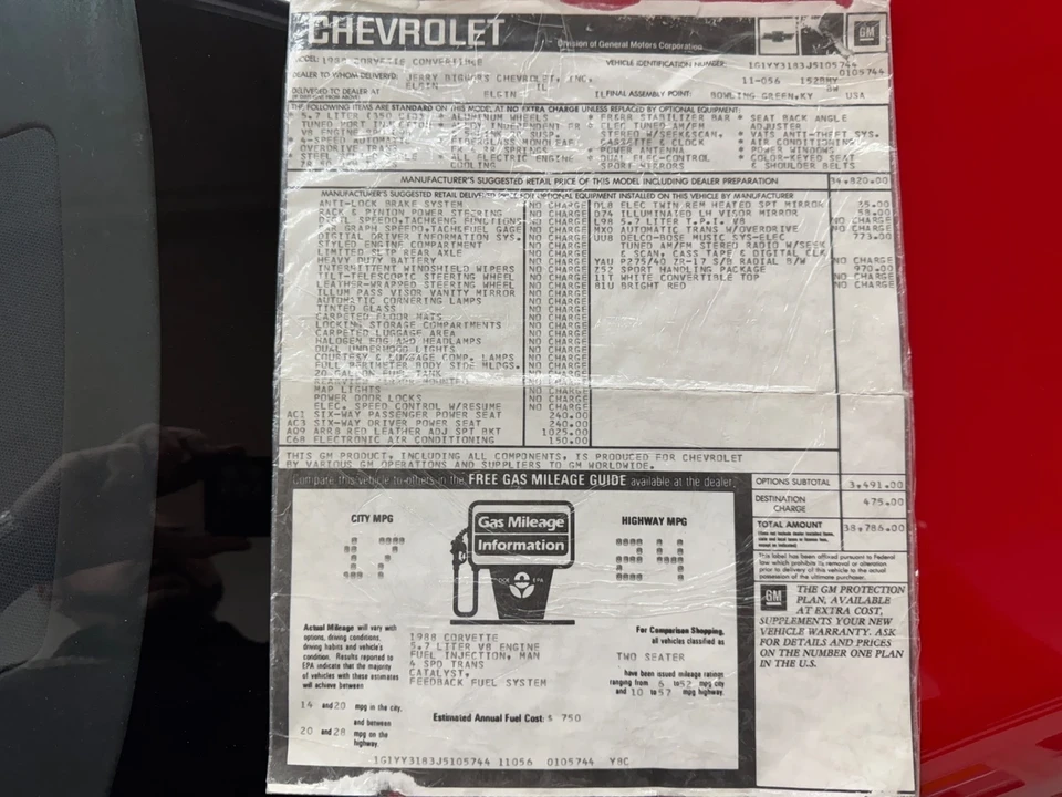 1988 Chevrolet Corvette C4 - Image 21 of 21
