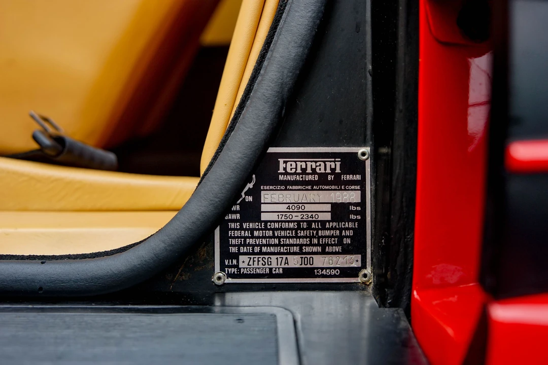 1988 Ferrari Testarossa - Image 25 of 31