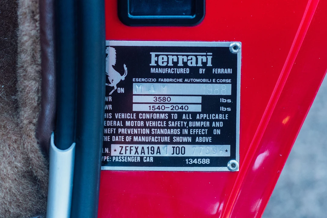 1988 Ferrari 328 GTB - Image 11 of 31