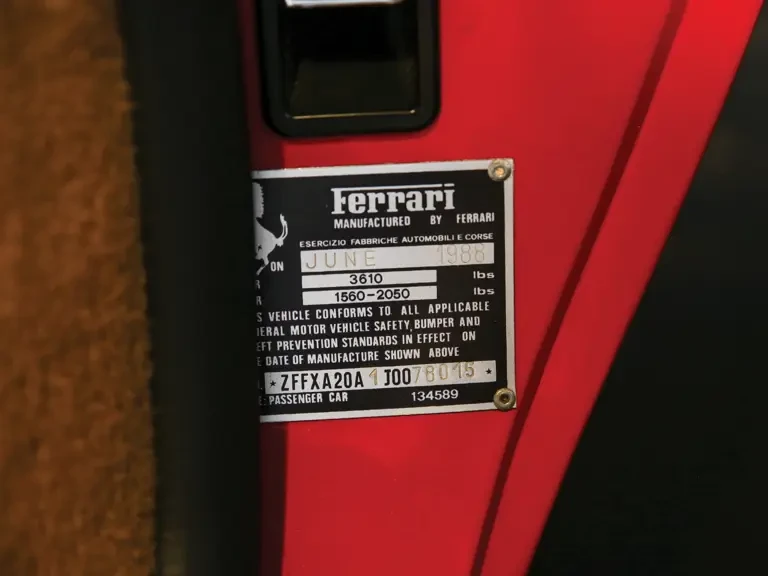 1988 Ferrari 328 GTS - Image 21 of 29